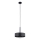 Lustra ar auklu RIF LUX 1xGX53/12W/230V d. 25 cm melna/spīdīgi hromēts