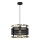 Lustra ar auklu RIM 1xE27/60W/230V melna/zelta