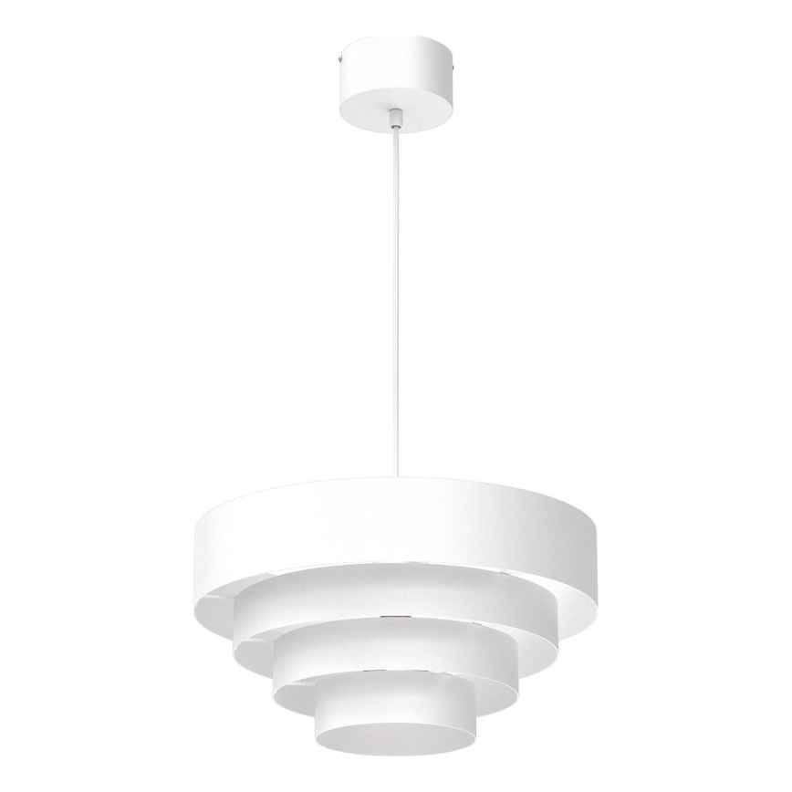 Lustra ar auklu RINGS 1xE27/15W/230V balta