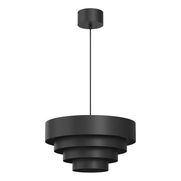 Lustra ar auklu RINGS 1xE27/15W/230V melna