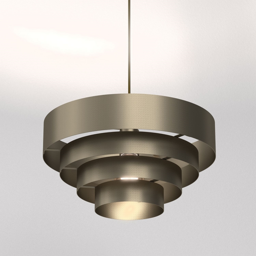 Lustra ar auklu RINGS 1xE27/15W/230V misiņš