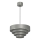 Lustra ar auklu RINGS 1xE27/15W/230V pelēka