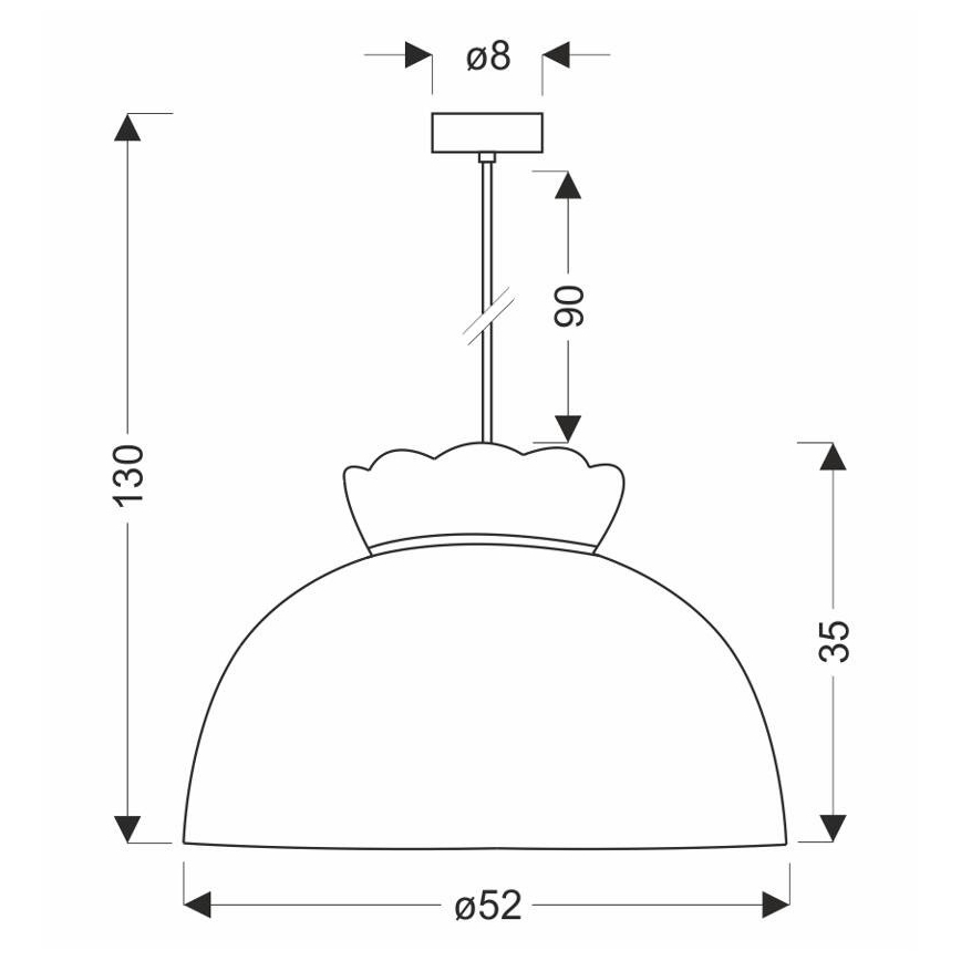 Lustra ar auklu ROSSINI 1xE27/40W/230V