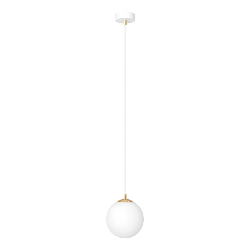 Lustra ar auklu ROYAL 1xE14/10W/230V d. 14 cm balta