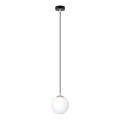 Lustra ar auklu ROYAL 1xE14/10W/230V d. 14 cm melna