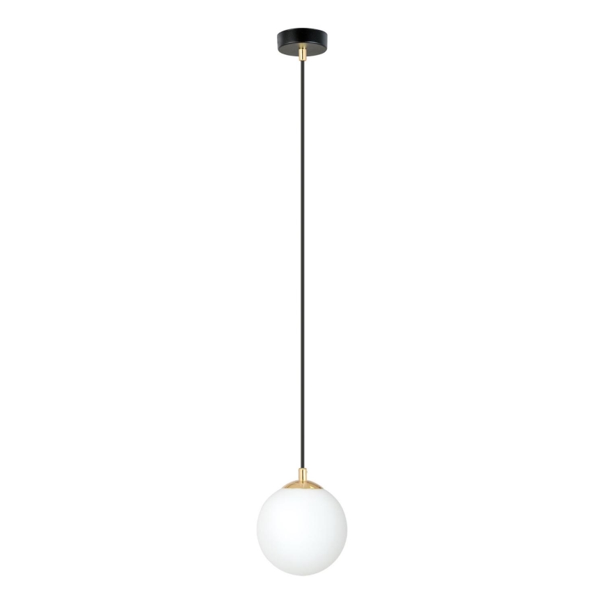 Lustra ar auklu ROYAL 1xE14/10W/230V d. 14 cm melna