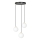 Lustra ar auklu ROYAL 3xE14/10W/230V d. 30 cm melna