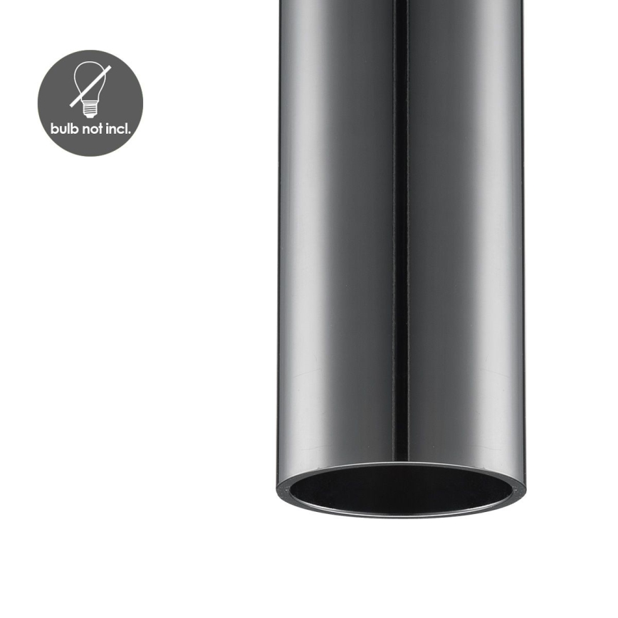 Lustra ar auklu SAGA 1xE27/40W/230V melna
