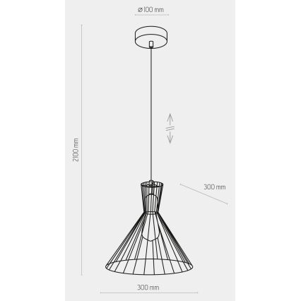 Lustra ar auklu SAHARA 1xE27/60W/230V