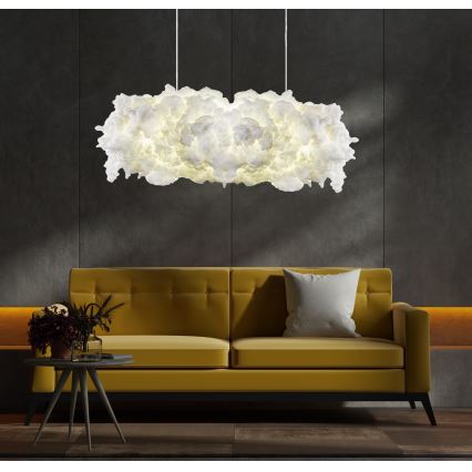 Lustra ar auklu SERENE 1xE27/40W/230V balta
