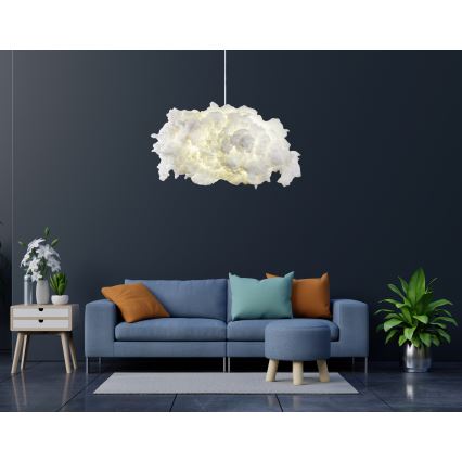 Lustra ar auklu SERENITY 1xE27/40W/230V balta