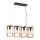 Lustra ar auklu SERIES 4xE27/11W/230V koka/melna