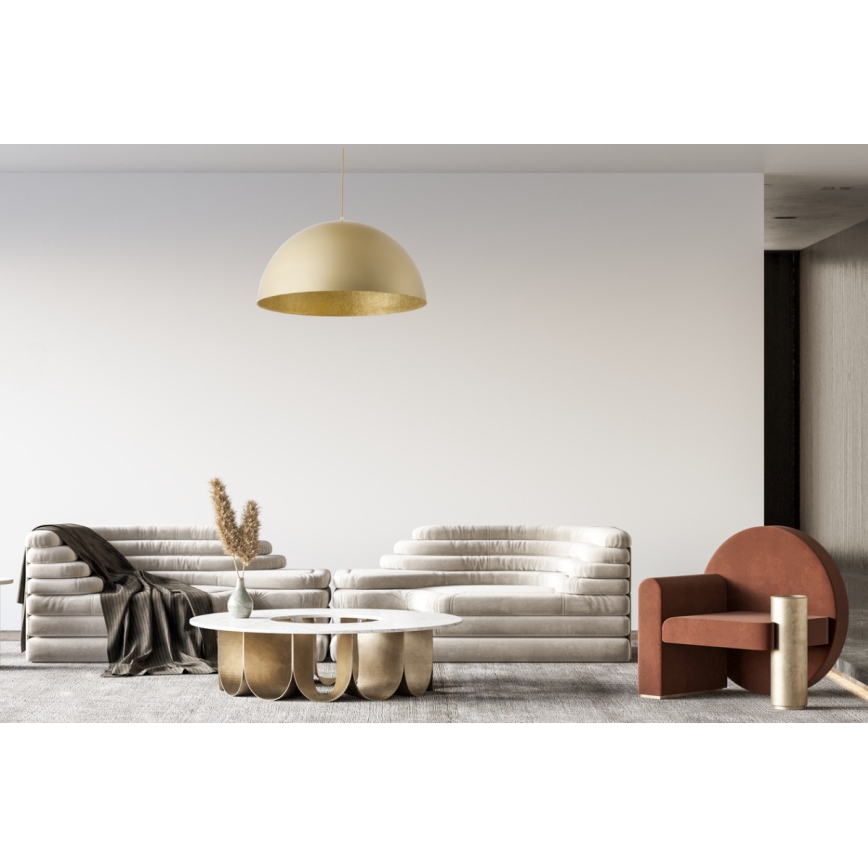 Lustra ar auklu SFERA 1xE27/60W/230V d. 35 cm zeltaina