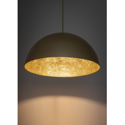 Lustra ar auklu SFERA 1xE27/60W/230V d. 35 cm zeltaina