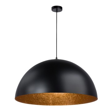 Lustra ar auklu SFERA 1xE27/60W/230V d. 50 cm melna/vara