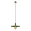 Lustra ar auklu SILA 1xE27/15W/230V d. 30 cm zaļa