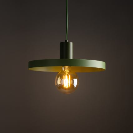 Lustra ar auklu SILA 1xE27/15W/230V d. 30 cm zaļa