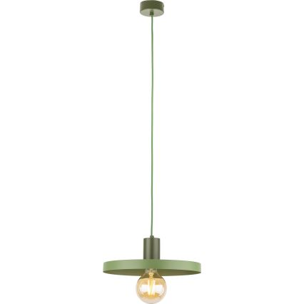 Lustra ar auklu SILA 1xE27/15W/230V d. 30 cm zaļa