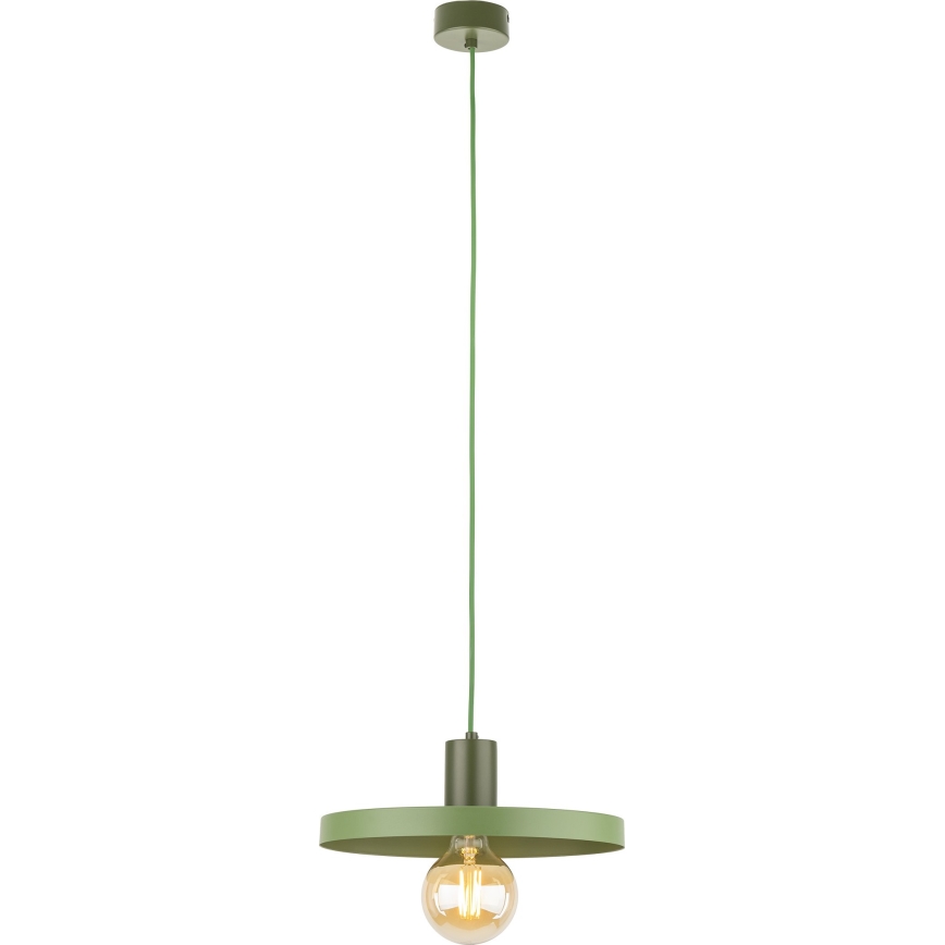 Lustra ar auklu SILA 1xE27/15W/230V d. 30 cm zaļa