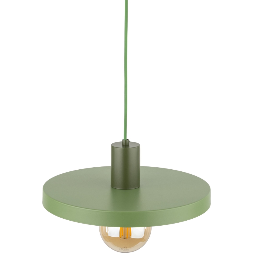 Lustra ar auklu SILA 1xE27/15W/230V d. 30 cm zaļa