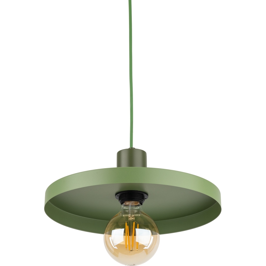 Lustra ar auklu SILA 1xE27/15W/230V d. 30 cm zaļa