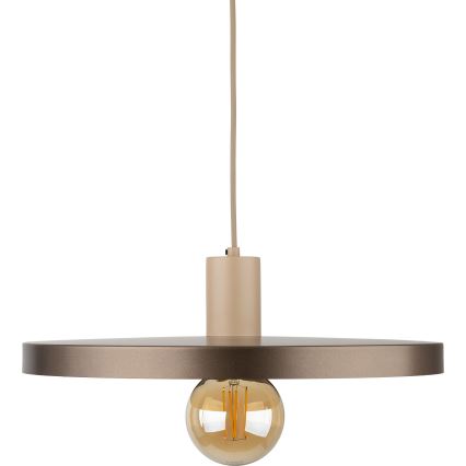 Lustra ar auklu SILA 1xE27/15W/230V d. 40 cm brūna/bēša