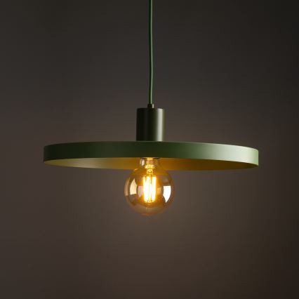 Lustra ar auklu SILA 1xE27/15W/230V d. 40 cm zaļa