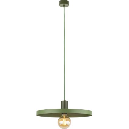 Lustra ar auklu SILA 1xE27/15W/230V d. 40 cm zaļa