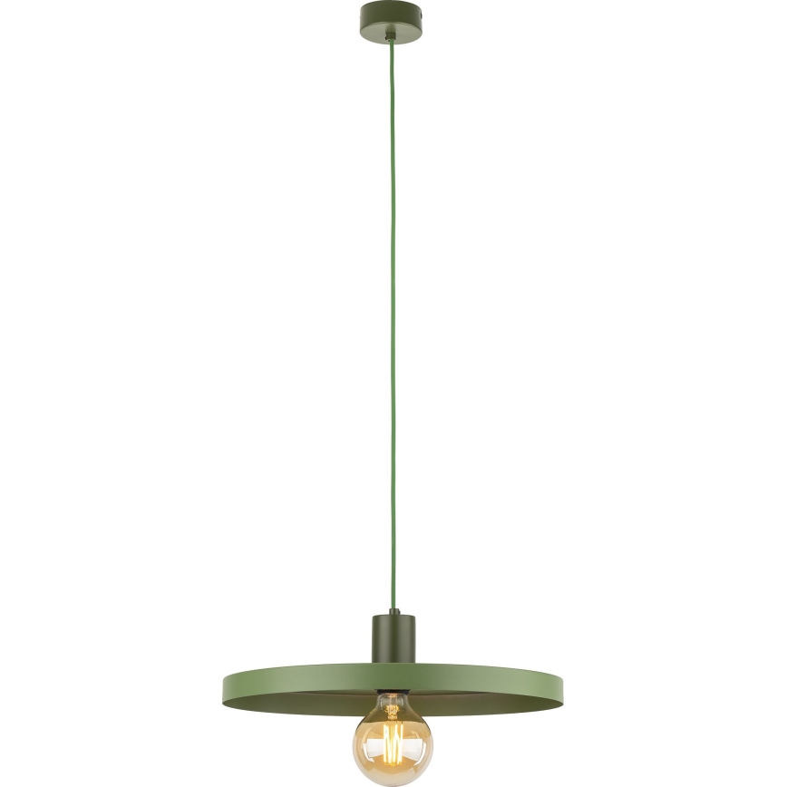 Lustra ar auklu SILA 1xE27/15W/230V d. 40 cm zaļa