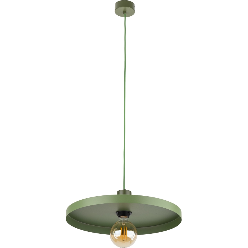 Lustra ar auklu SILA 1xE27/15W/230V d. 40 cm zaļa