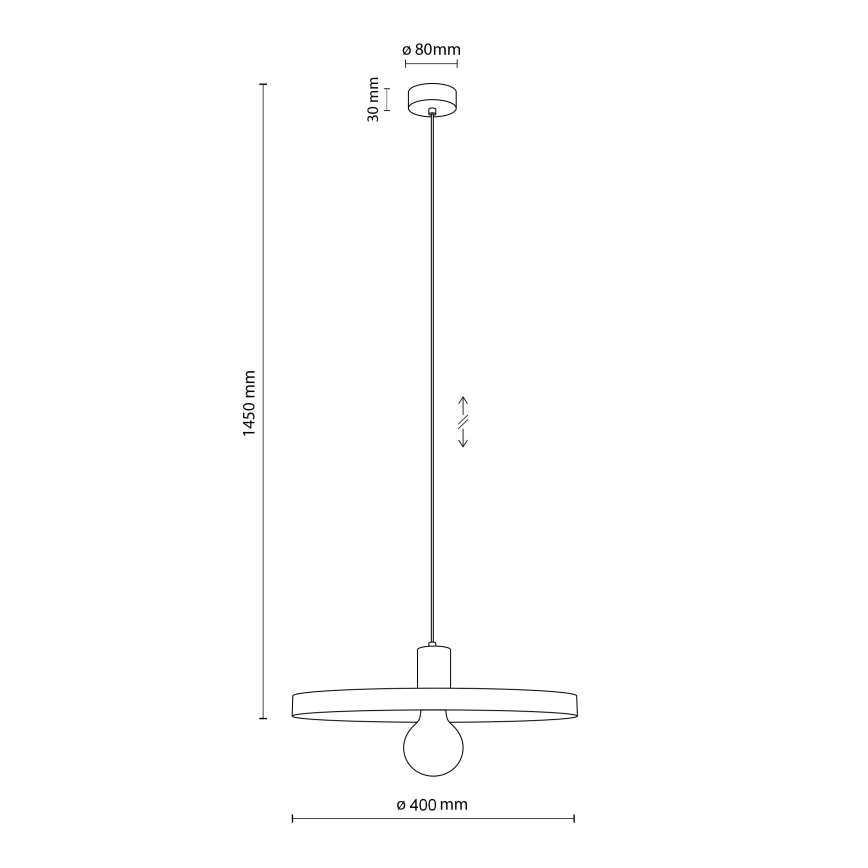 Lustra ar auklu SILA 1xE27/15W/230V d. 40 cm zaļa