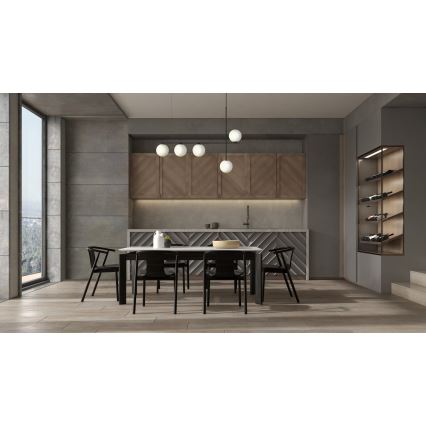Lustra ar auklu SILIA 5xG9/12W/230V melna
