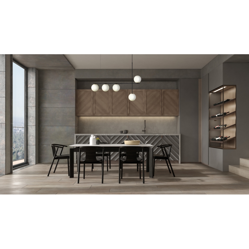 Lustra ar auklu SILIA 5xG9/12W/230V melna