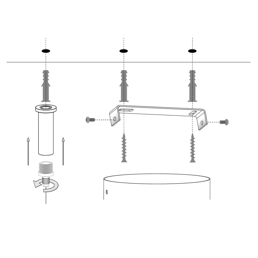Lustra ar auklu SILIA 5xG9/12W/230V melna