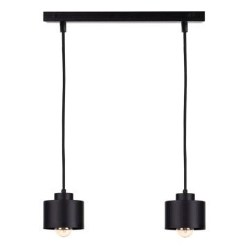 Lustra ar auklu SIMPLY BLACK 2xE27/60W/230V