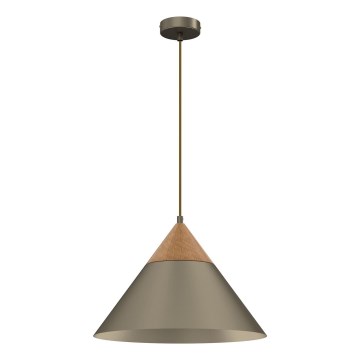 Lustra ar auklu SINGLE 1xE27/15W/230V misiņš/dižskābardis