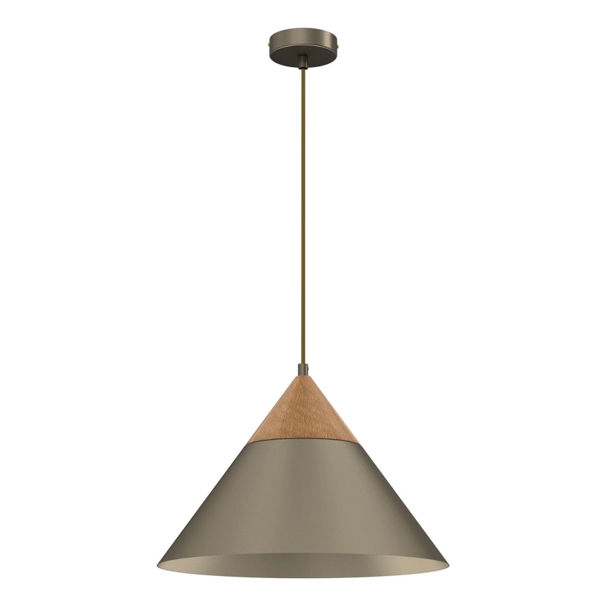 Lustra ar auklu SINGLE 1xE27/15W/230V misiņš/dižskābardis