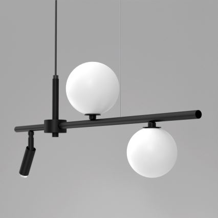 Lustra ar auklu SIRIO 3xG9/25W/230V melna