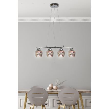 Lustra ar auklu SIRIUS 4xE27/60W/230V