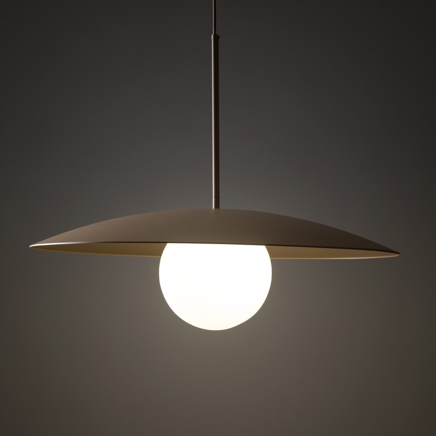 Lustra ar auklu SLATE 1xE27/15W/230V d. 65 cm bēša