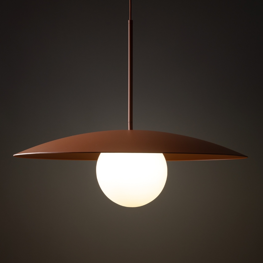 Lustra ar auklu SLATE 1xE27/15W/230V d. 65 cm ķieģelis