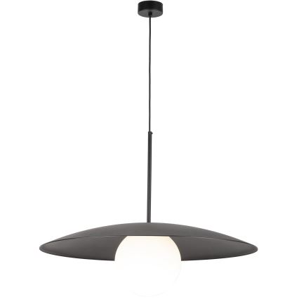 Lustra ar auklu SLATE 1xE27/15W/230V d. 65 cm melna