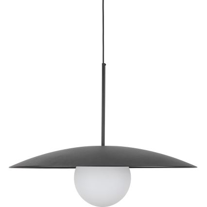Lustra ar auklu SLATE 1xE27/15W/230V d. 65 cm melna