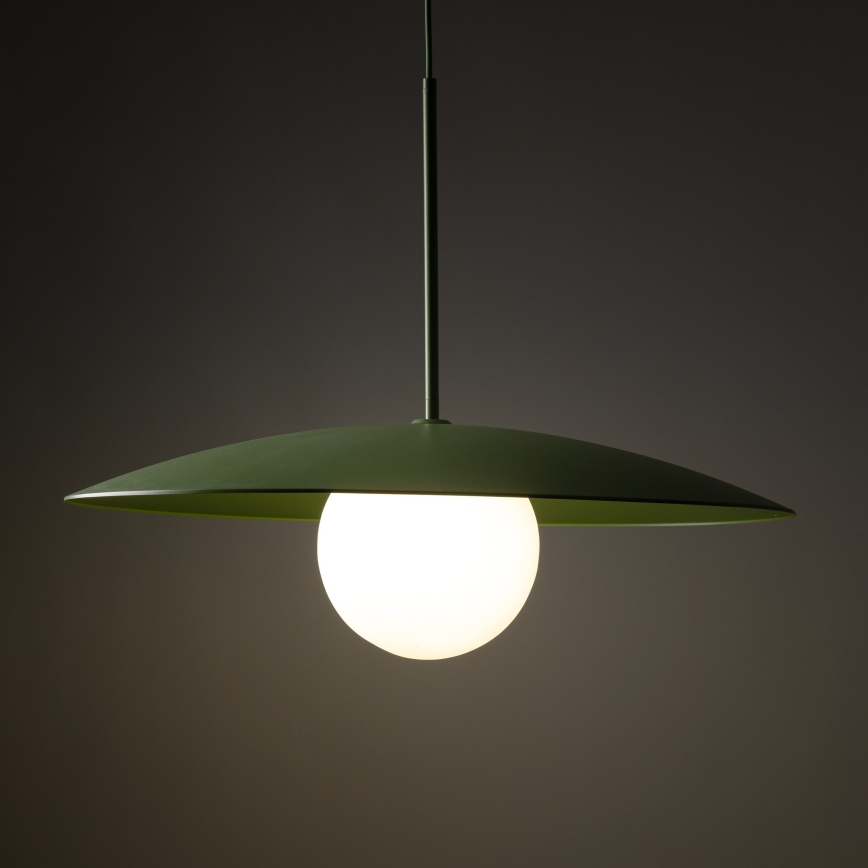 Lustra ar auklu SLATE 1xE27/15W/230V d. 65 cm zaļa