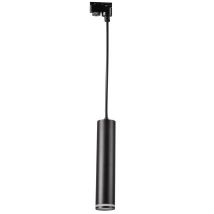 Lustra ar auklu sliežu sistēmai PARIS 3xGU10/10W/230V + 1 m sliede sistēma melna