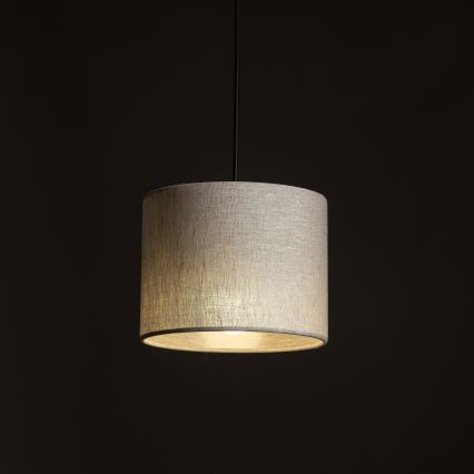 Lustra ar auklu 1 fāzes sliežu sistēmai TRACER 1xE27/15W/230V d. 20 cm melna/pelēka