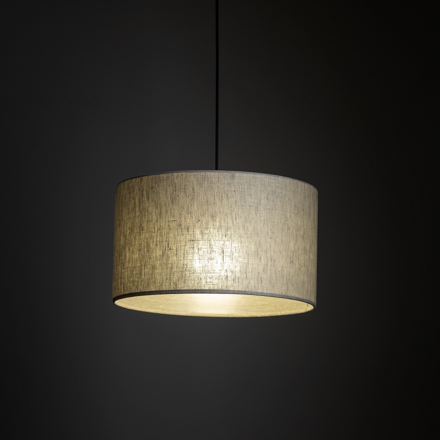 Lustra ar auklu 1 fāzes sliežu sistēmai TRACER 1xE27/15W/230V d. 38 cm melna/pelēka