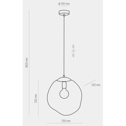 Lustra ar auklu SOL 1xE27/60W/230V