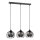 Lustra ar auklu SOLO BLACK 3xE27/60W/230V