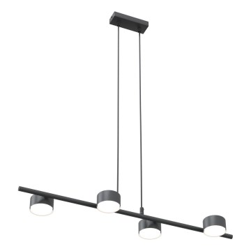 Lustra ar auklu SORA 4xGX53/12W/230V melna